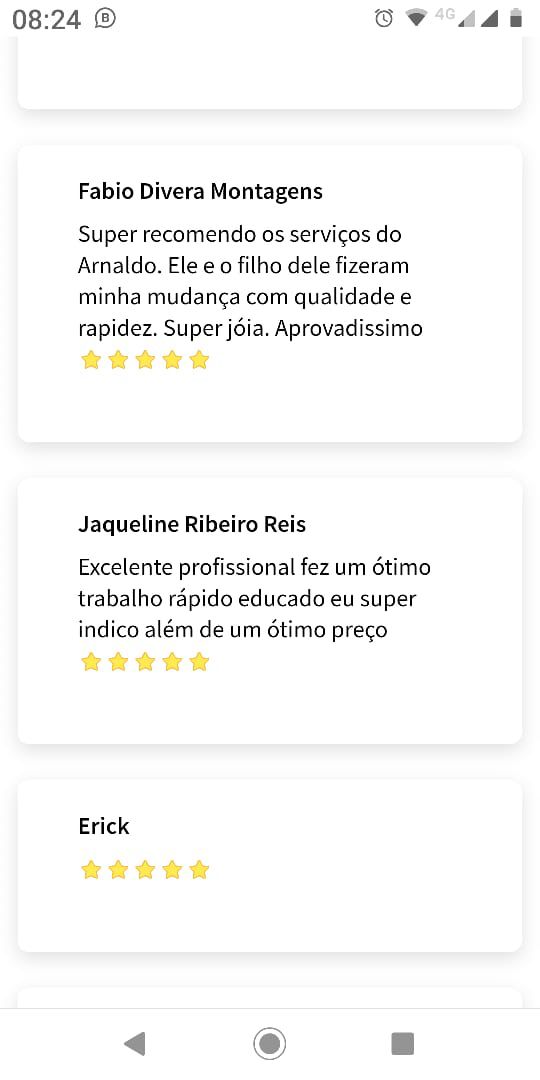 Novos prints de avaliações adicionados